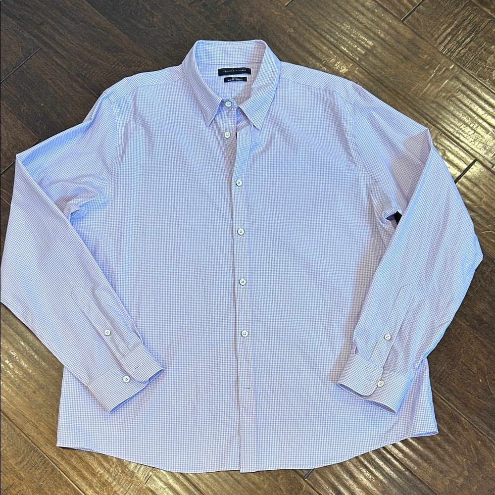 Tommy Hilfiger Men's Purple Button-Down Shirt